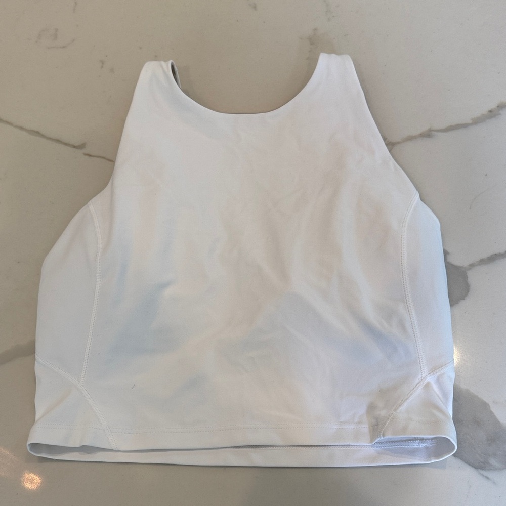lululemon athletica White Cropped Tank Top